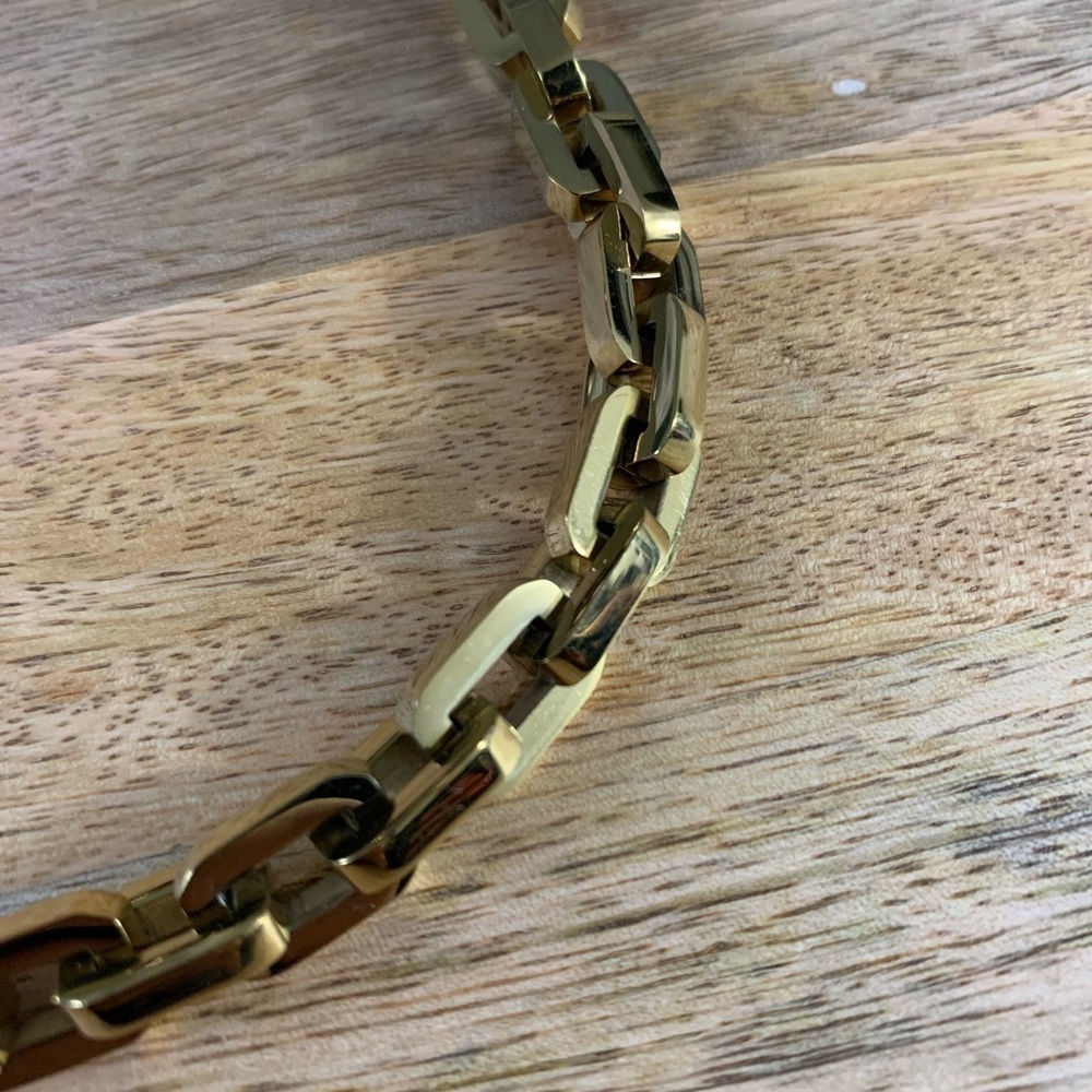 Eddie Borgo Supra gold chain link necklace. 18” - Picture 3 of 4